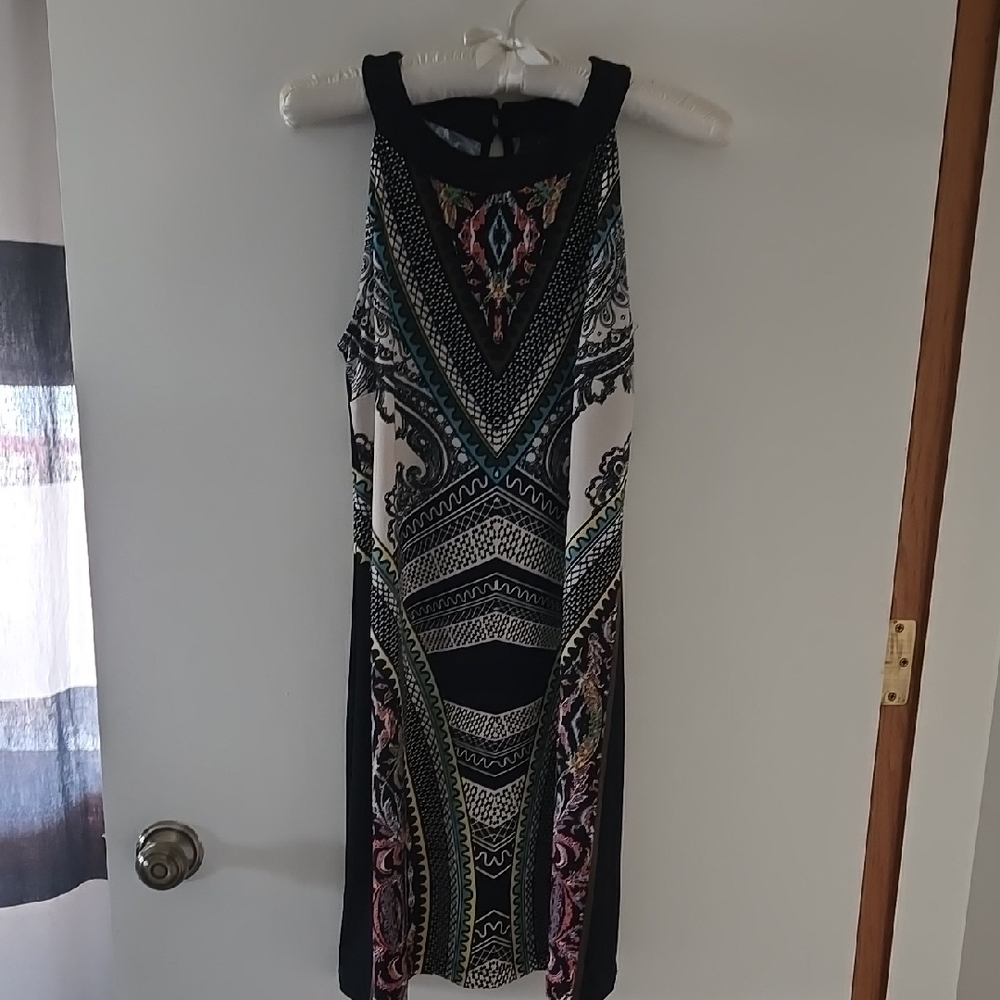 Multicolor Patterned Women's Dress